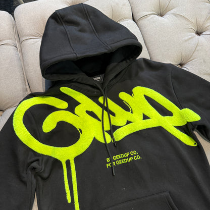 Geedup Handstyle Hoodie 'Black Volt' (Second hand)