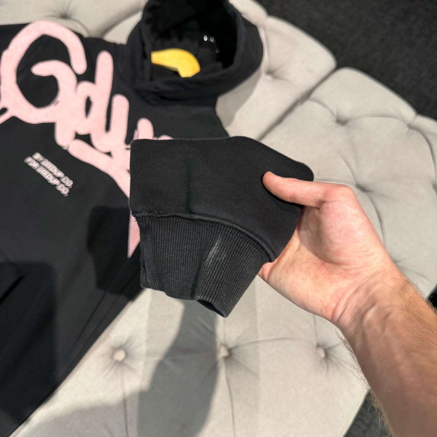 Geedup Handstyle Hoodie 'Black Pink' (Second hand)