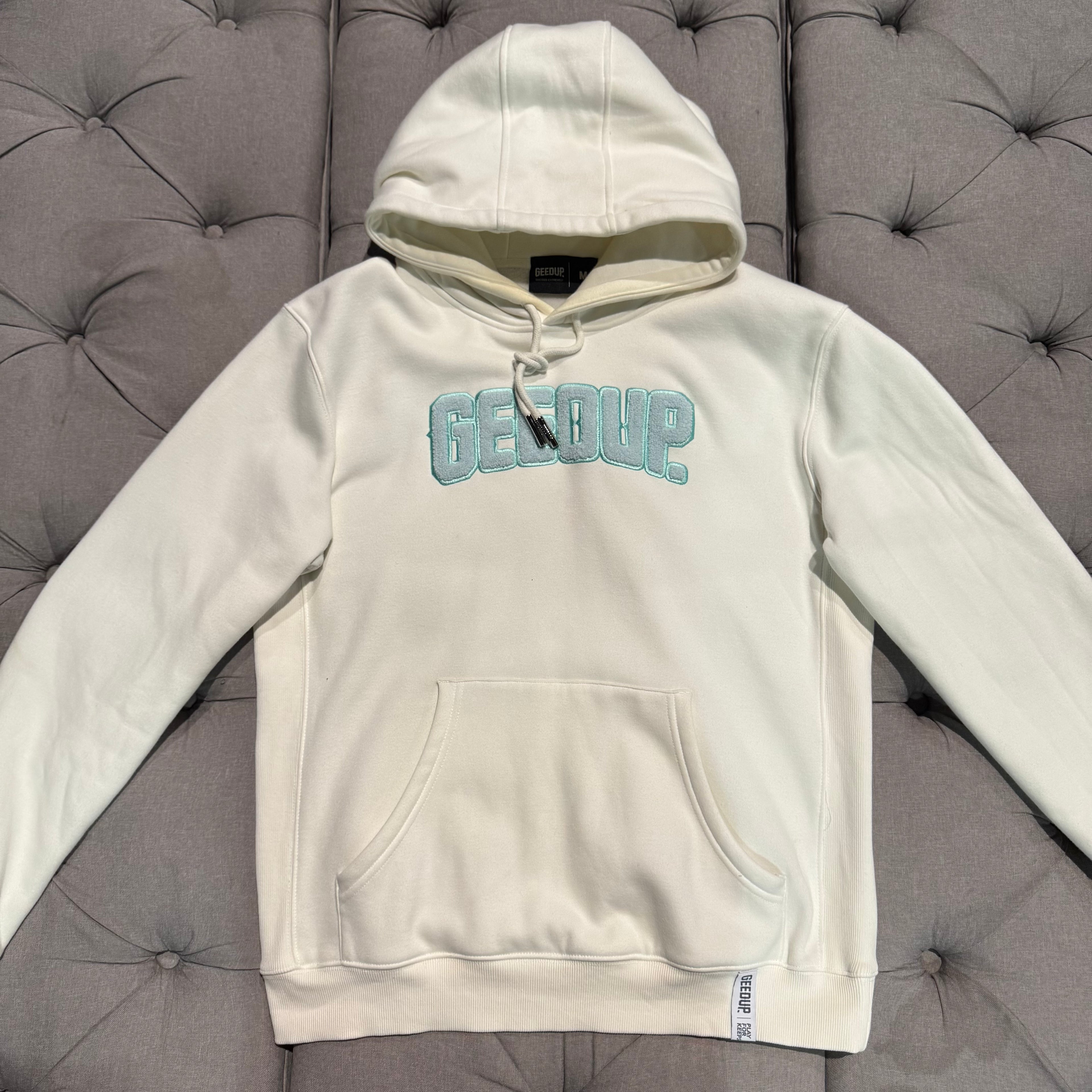 Geedup Play For Keeps Hoodie 'Bone Teal' (Second hand)
