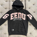 Geedup Team Logo Script Hoodie 'Black Dusty Pink' (Second hand)