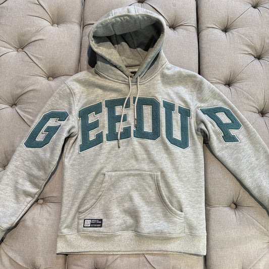 Geedup Team Logo Hoodie 'Grey Teal' (Second hand)