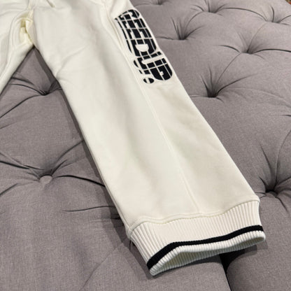 Geedup Sportsman Badges Track Pants 'Light Cream' (Second hand)