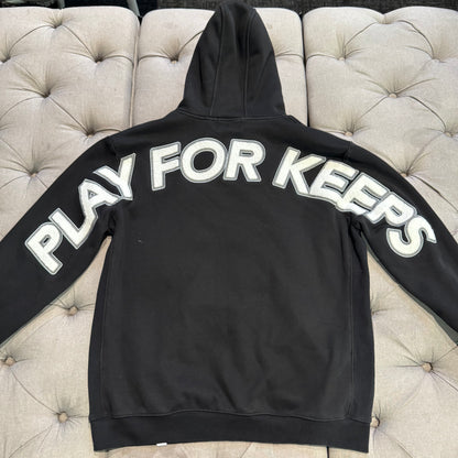 Geedup Play For Keeps Hoodie 'Black White' (Second hand)