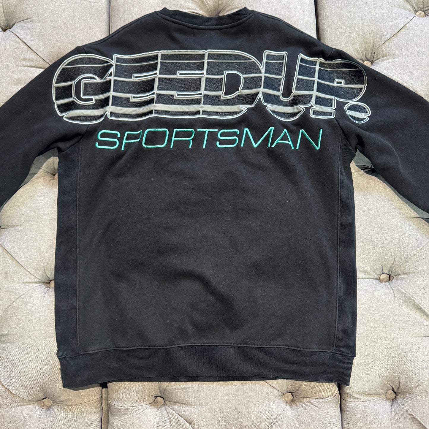 Geedup Sportsman Crewneck 'Black Teal' (Second hand)