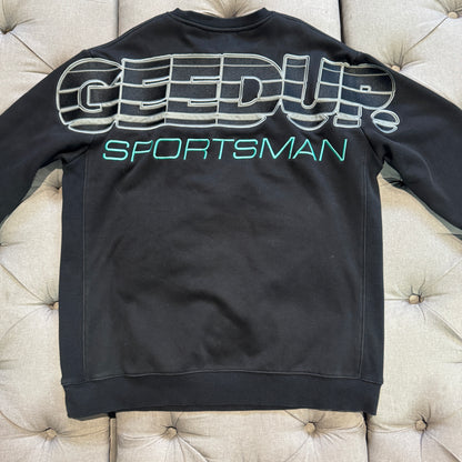 Geedup Sportsman Crewneck 'Black Teal' (Second hand)