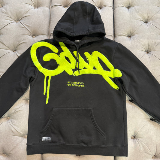 Geedup Handstyle Hoodie 'Black Volt' (Second hand)
