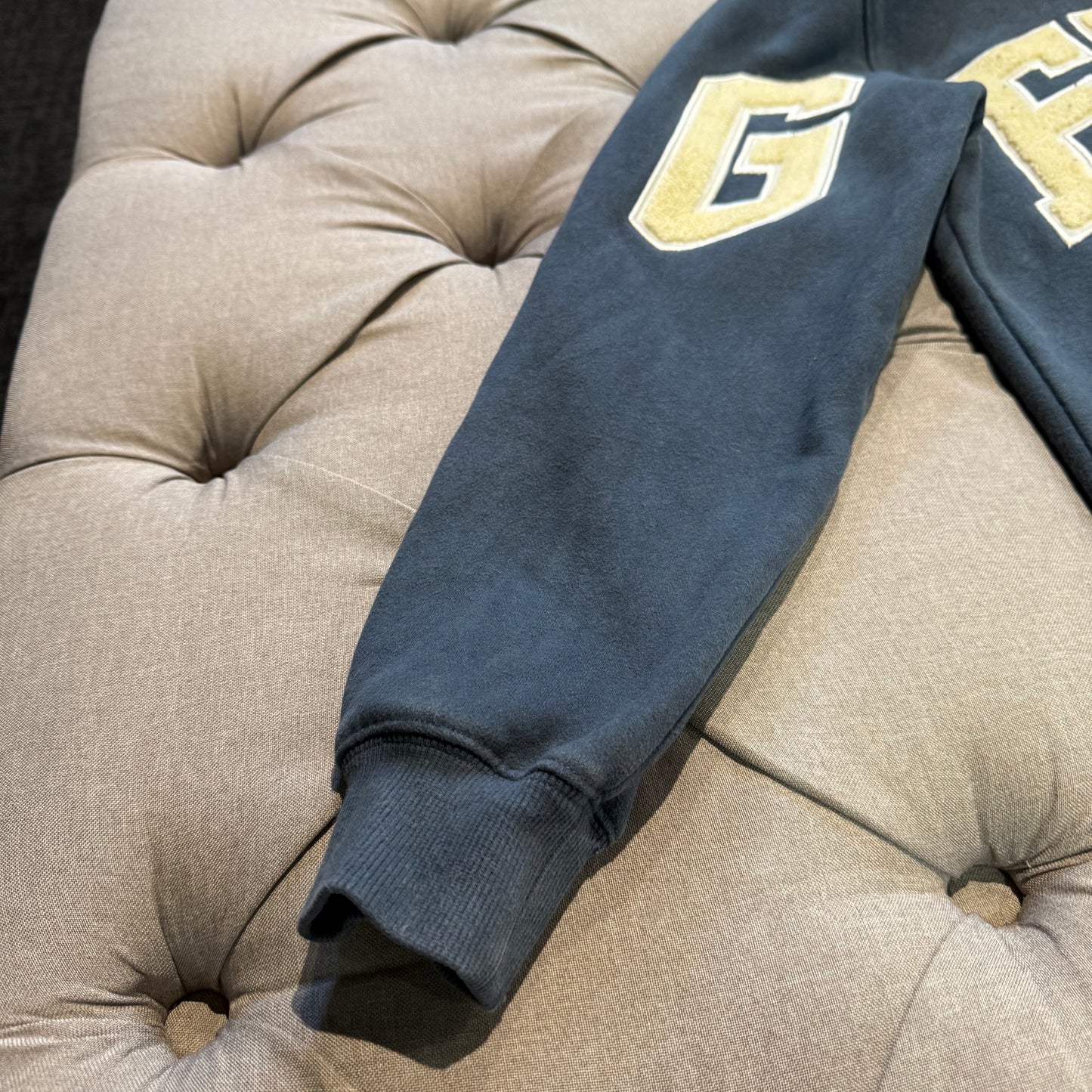 Geedup Team Logo Hoodie 'Navy Cream' (Second hand)