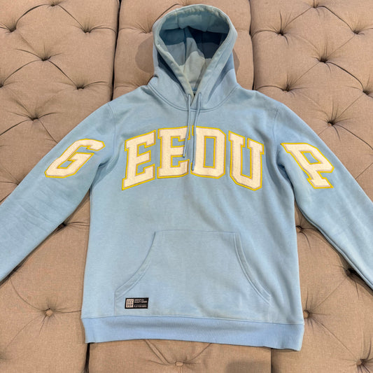 Geedup Team Logo Hoodie 'Sky Blue Yellow' (Second hand)