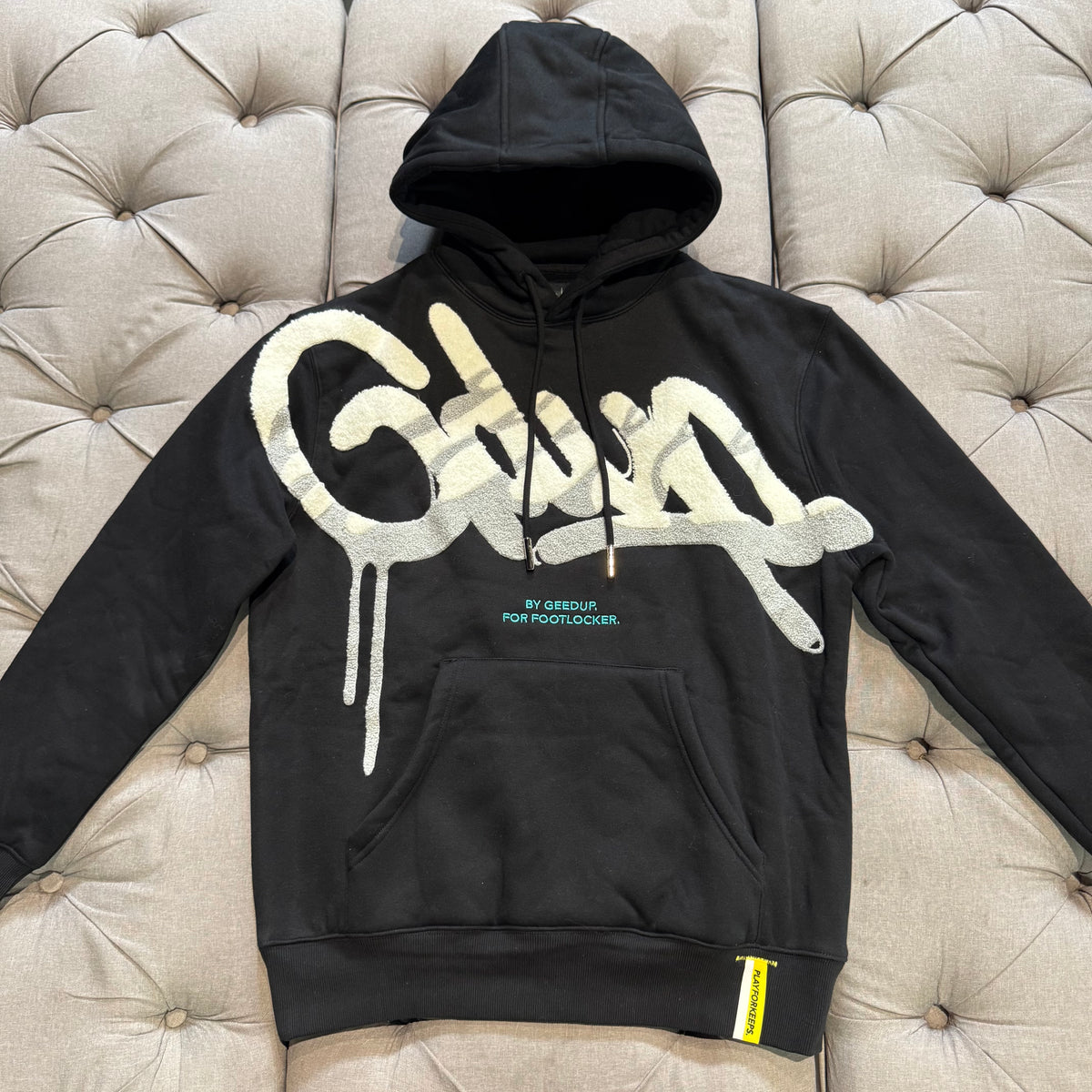 Geedup x Footlocker Handstyle Hoodie 'Turbo Black White Grey' (Brand New)