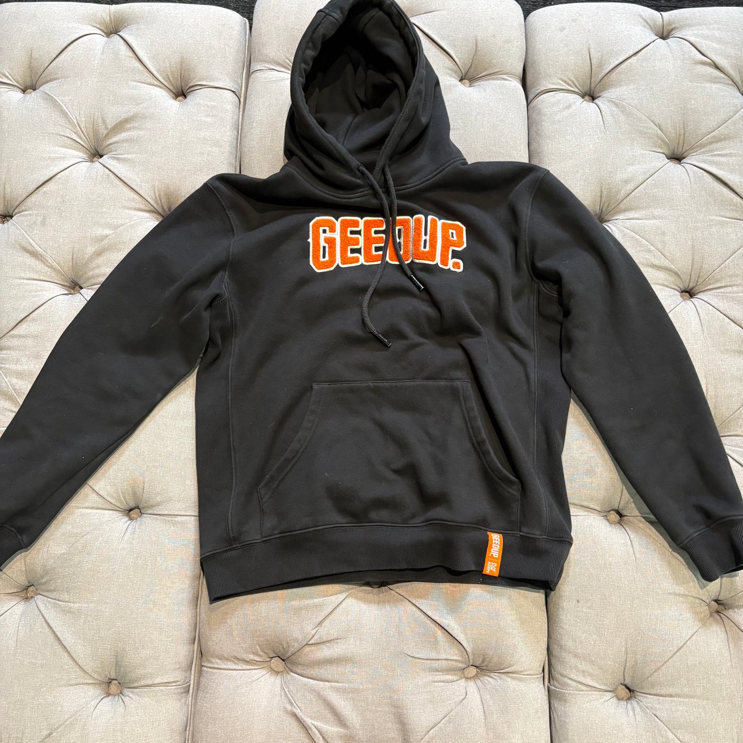 Geedup Play For Keeps Hoodie 'Black Orange' (Second hand)