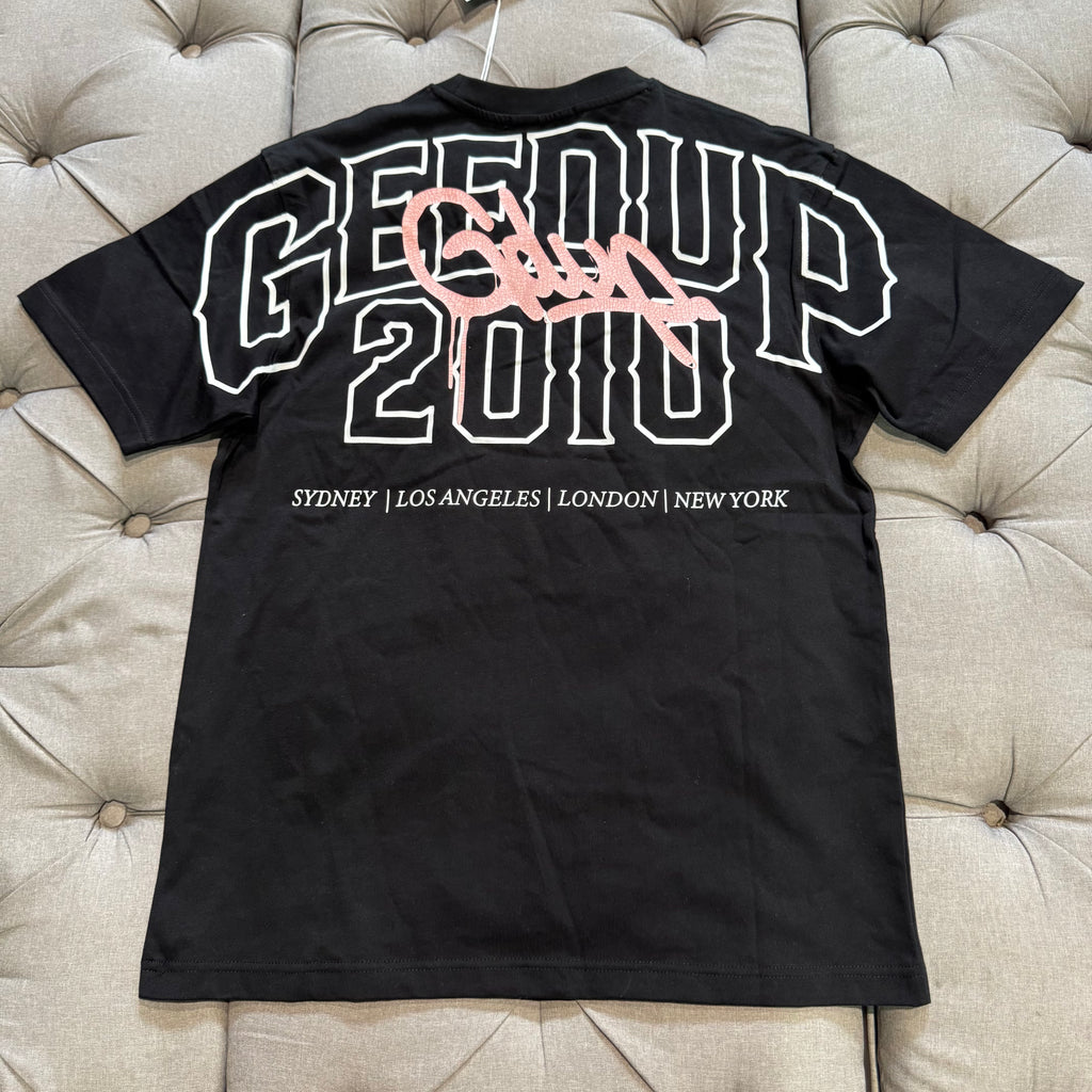 Geedup Core Handstyle T-Shirt 'Black Pink' (Brand New)