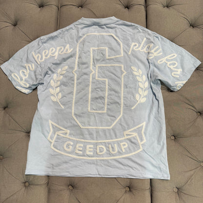 Geedup PFK G Logo T-Shirt 'Univerisity Blue' (Second hand)