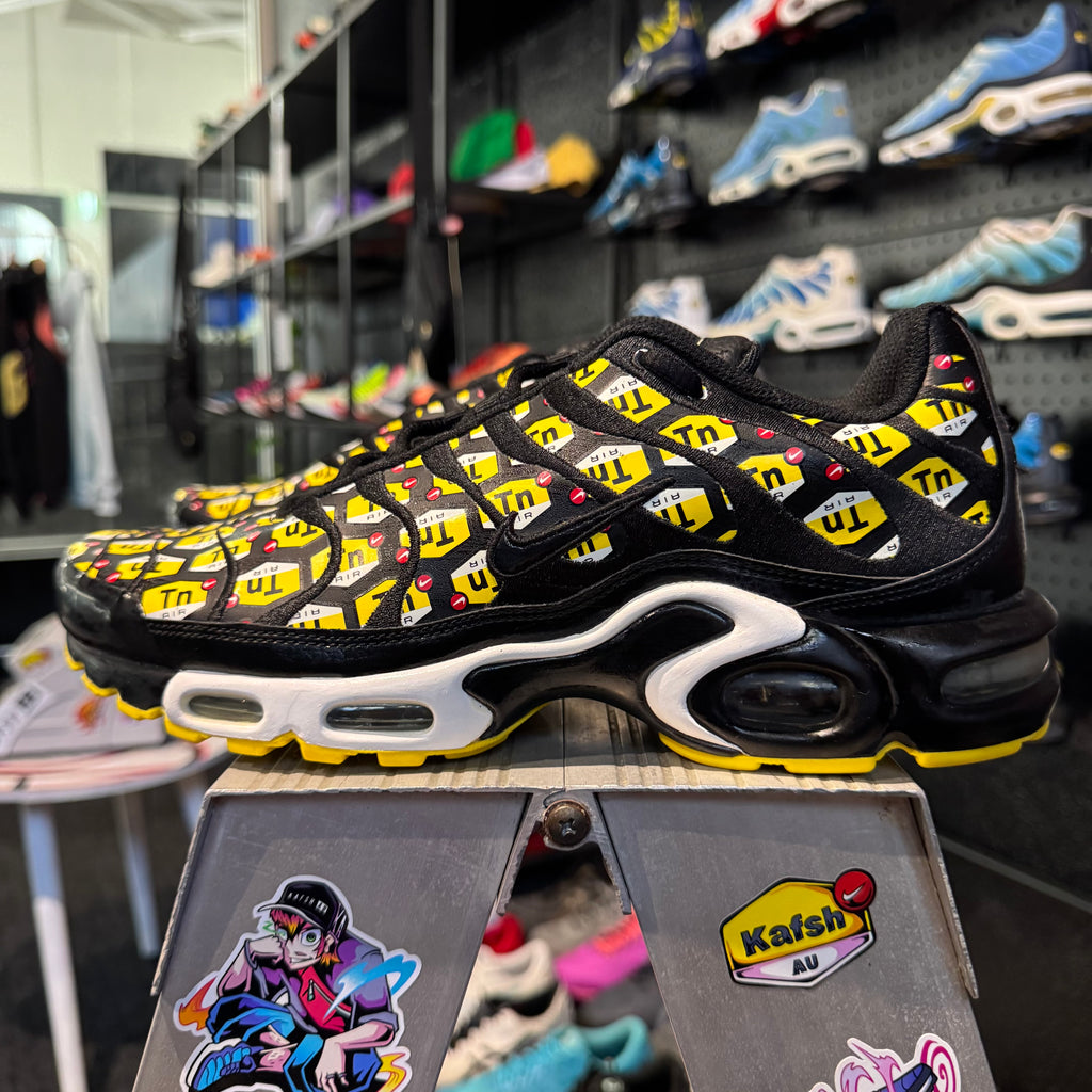 Nike Air Max Plus TN 'All Over Print Black' (Brand New)