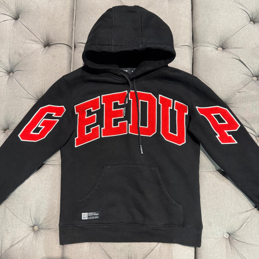 Geedup Team Logo Hoodie 'Black Red' (Second hand)