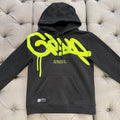 Geedup Handstyle Hoodie 'Black Neon Yellow' (Second hand)