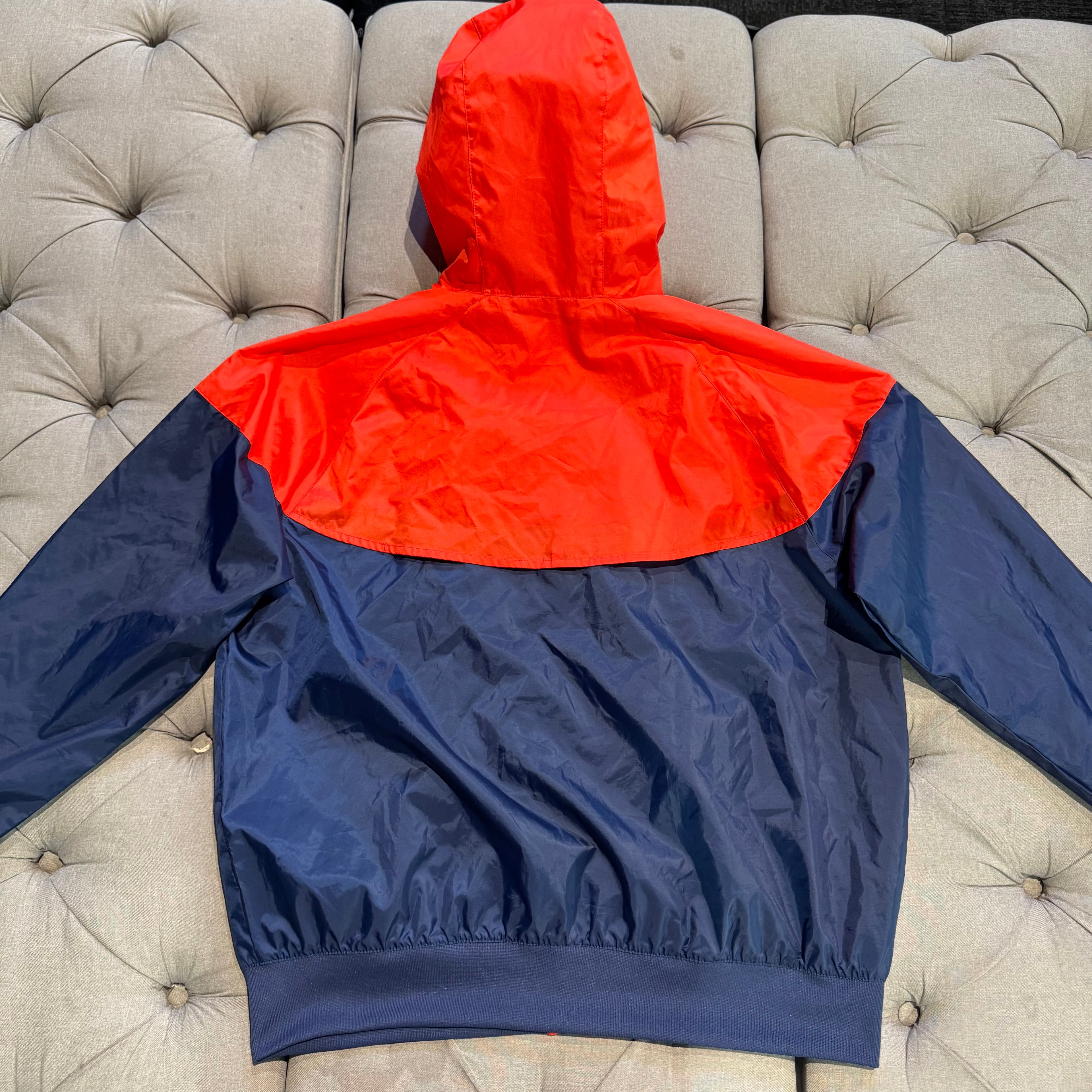 Nike 2 Tone Windbreaker Jacket 'Navy Red' (Second hand)