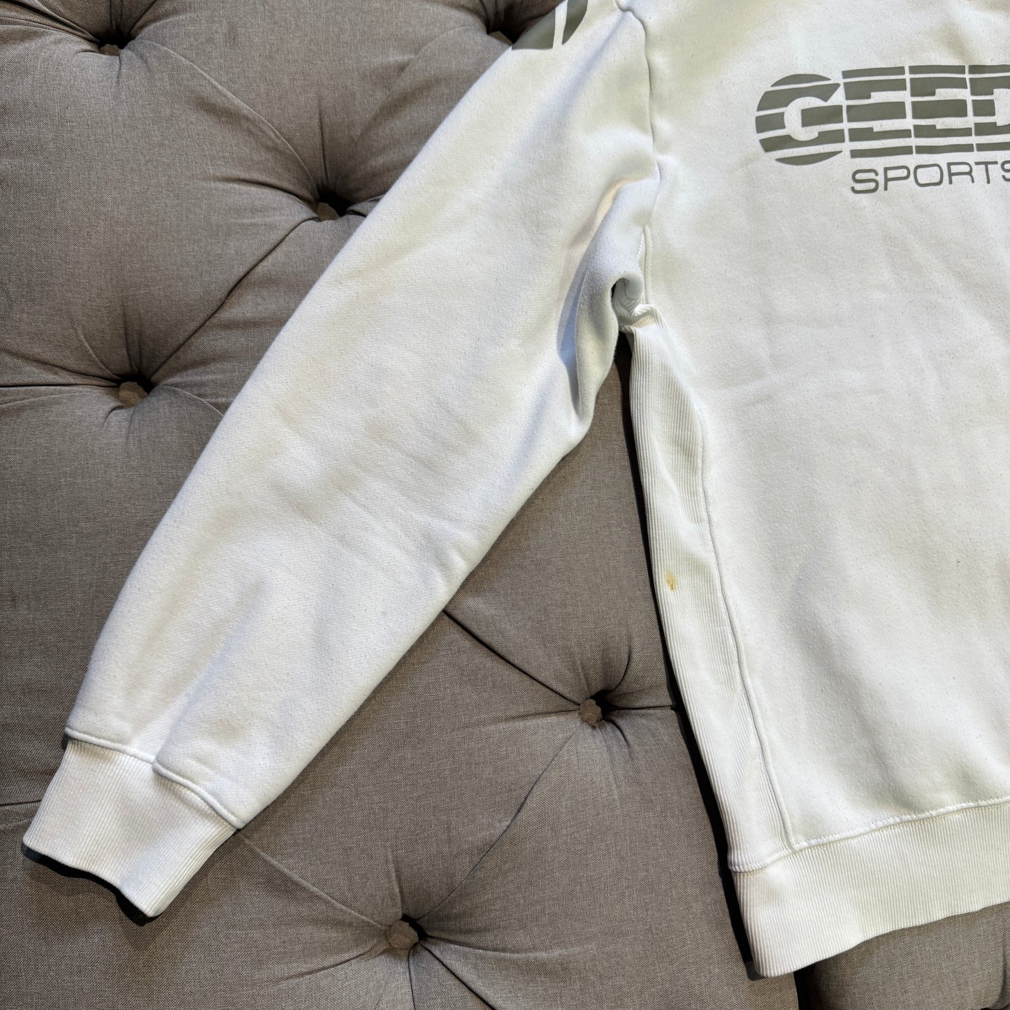 Geedup Sportsman Crewneck 'White Grey' (Second hand)