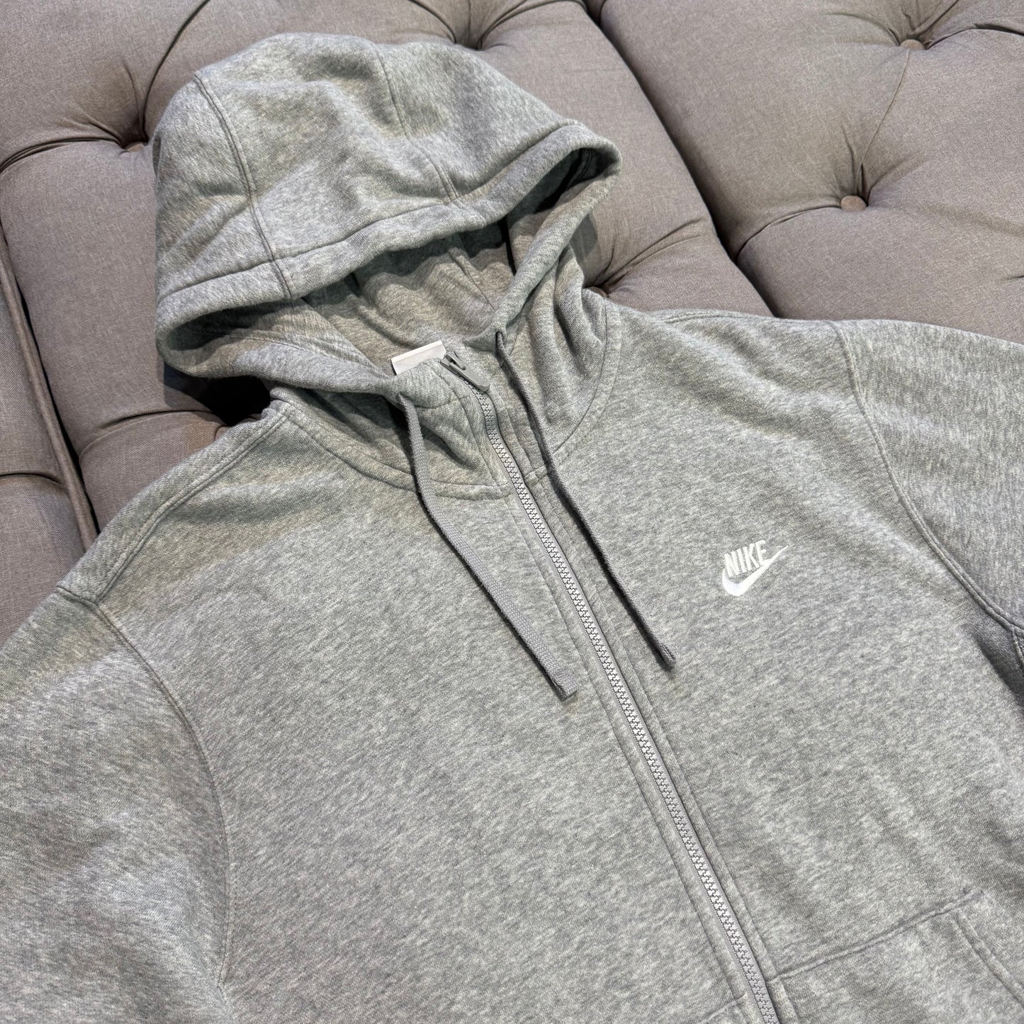 Nike Club Fleece Full Zip Jacket 'Grey' (Second hand)