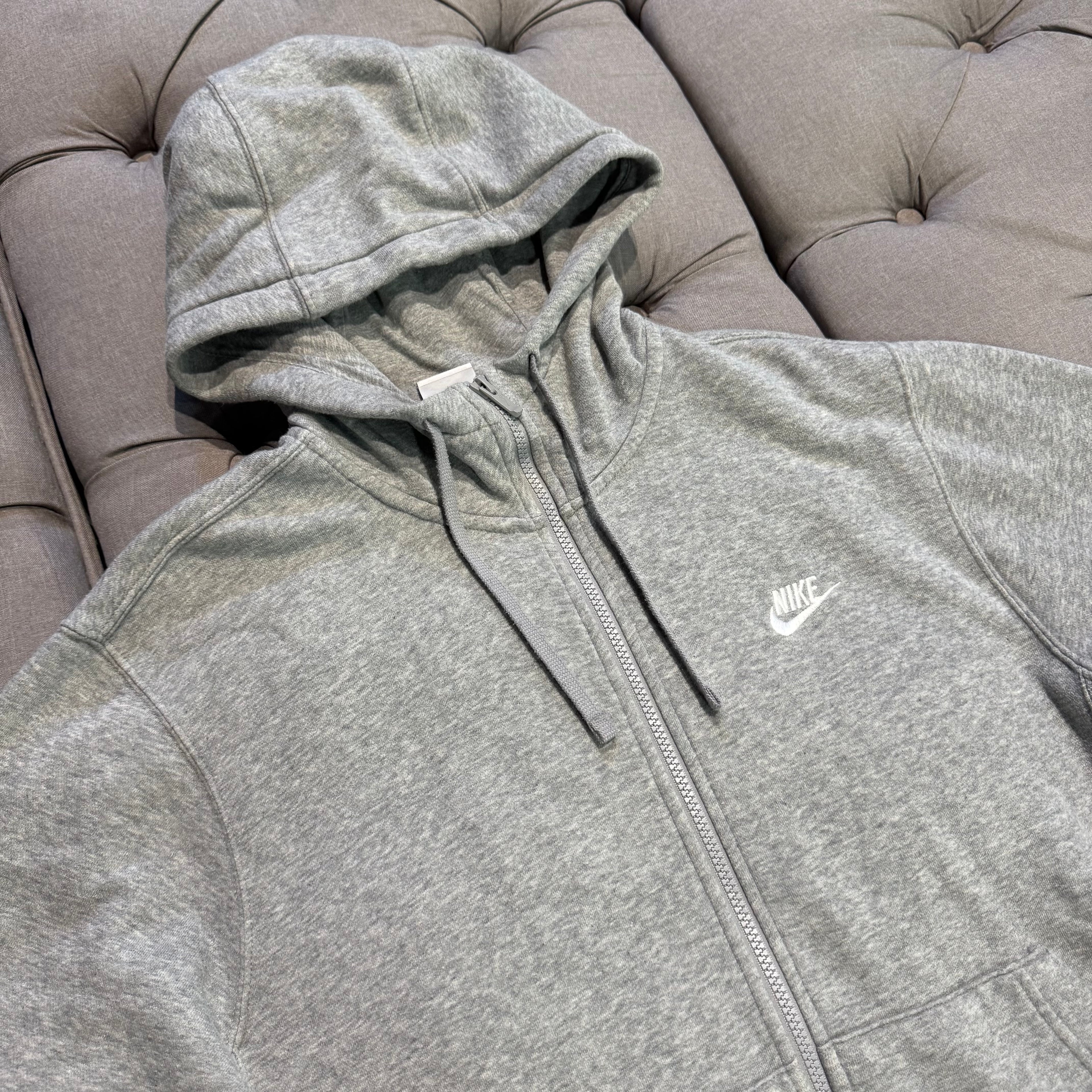 Nike Club Fleece Full Zip Jacket 'Grey' (Second hand)