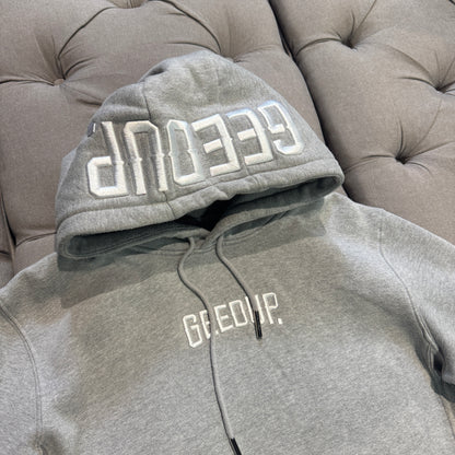 Geedup Hood Logo Hoodie 'Grey' (Second hand)