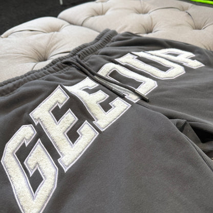 Geedup Team Logo Shorts 'Asphalt Grey White' (Second hand)
