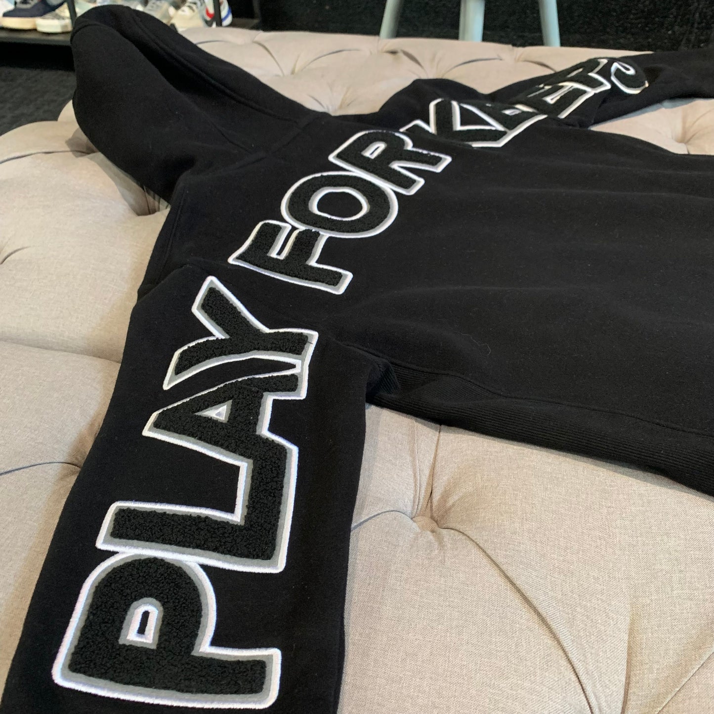 Geedup Play For Keeps Hoodie 'Black/White' (Second hand)