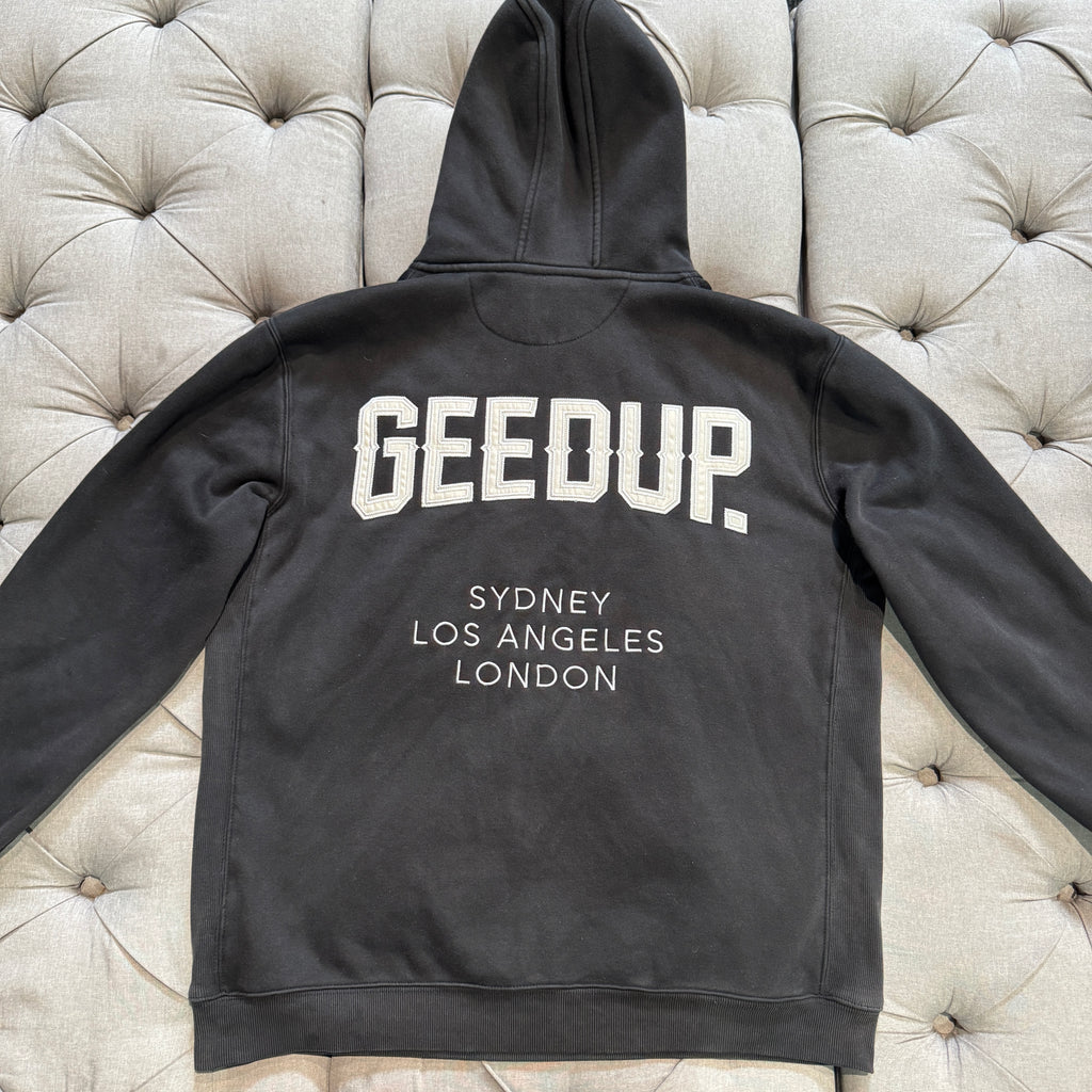 Geedup Cities Hoodie 'Black' (Second hand)