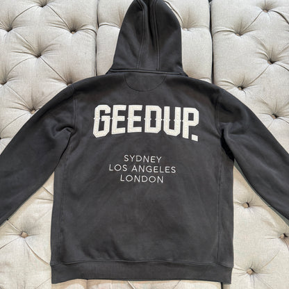 Geedup Cities Hoodie 'Black' (Second hand)