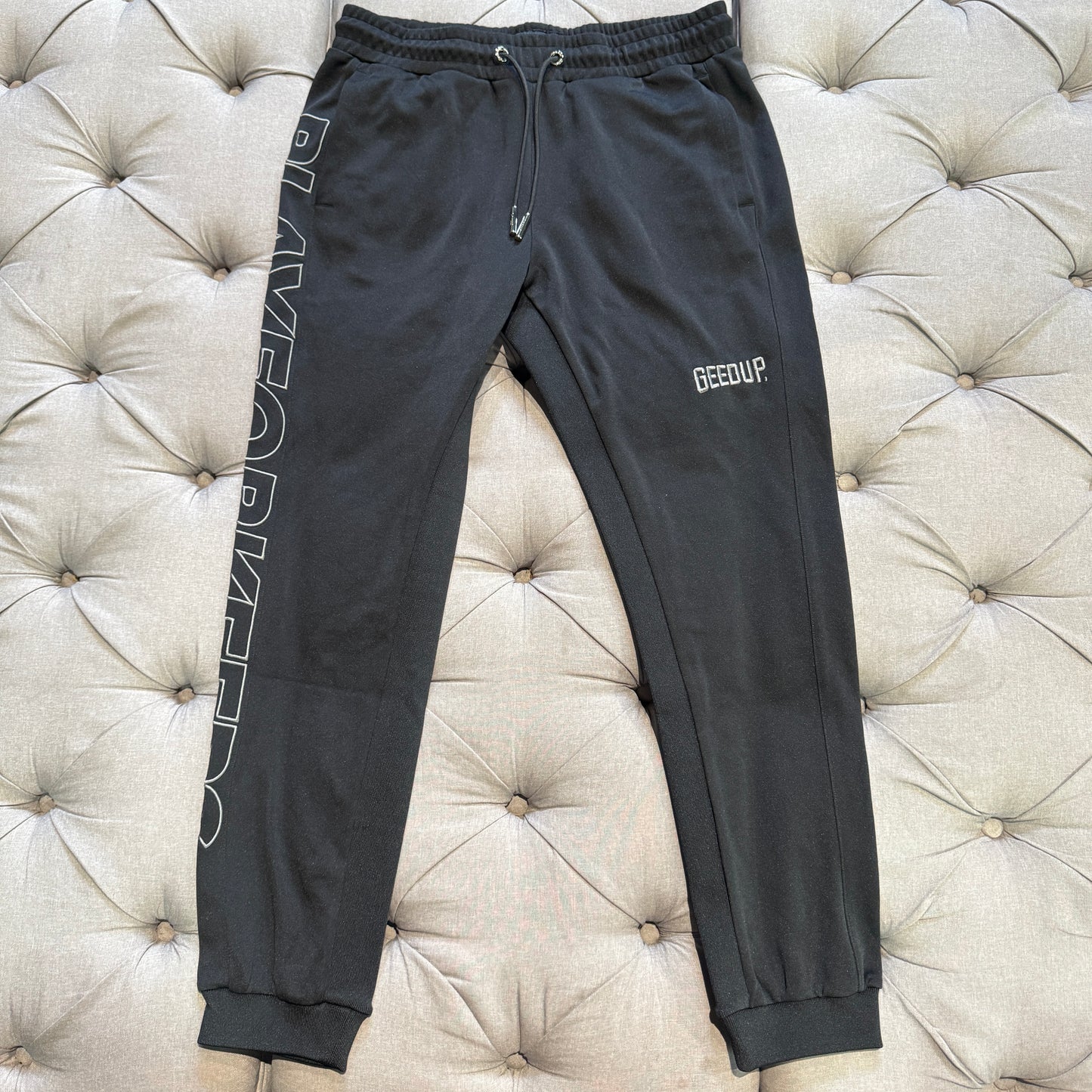 Geedup PFK Nylon Track Pants 'Black Grey' (Second hand)