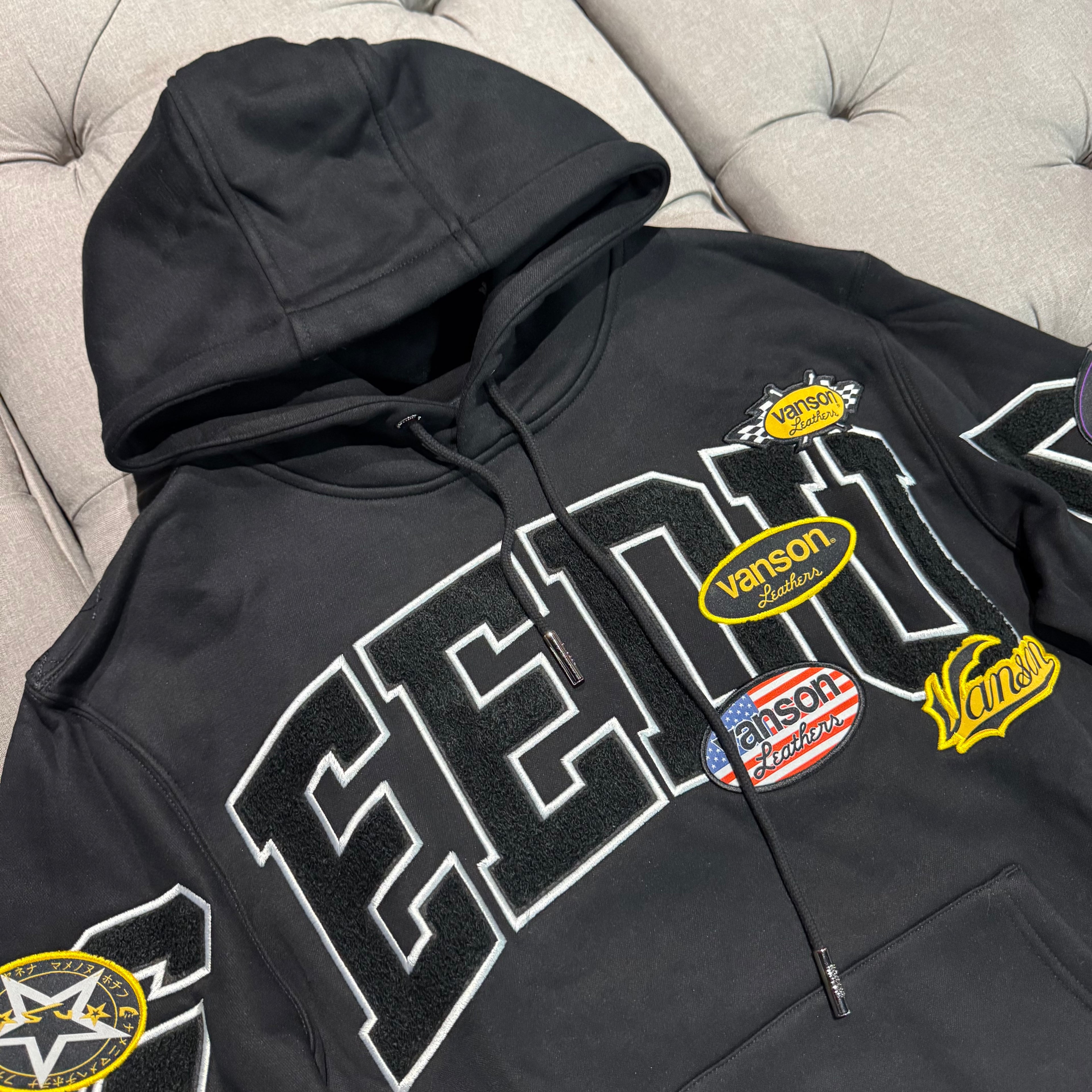 Geedup Team Logo X Vanson Hoodie 'Black' (Brand New)