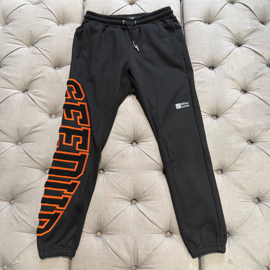 Geedup Team Logo Track Pants 'Black Orange' (Second hand)