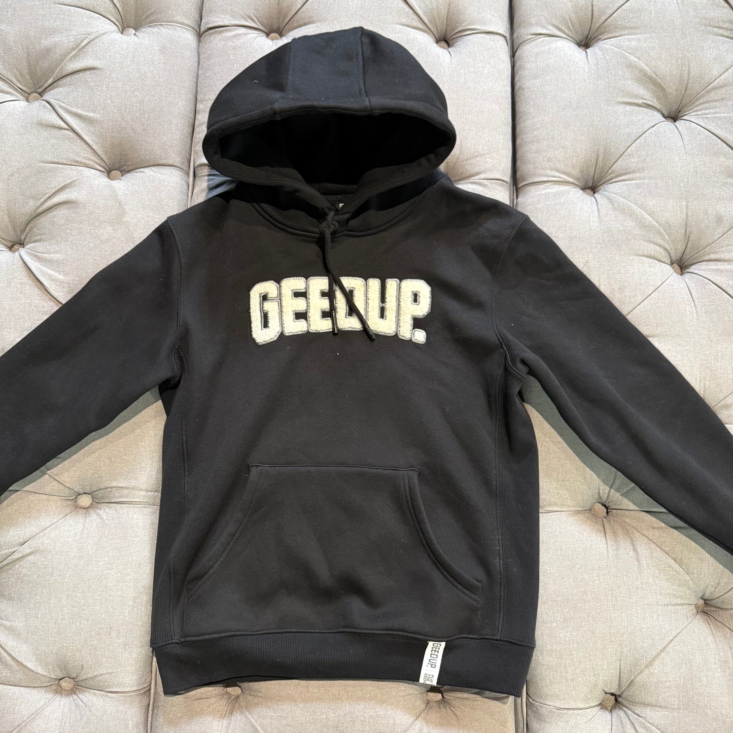 Geedup Play For Keeps Hoodie 'Black White' (Second hand)