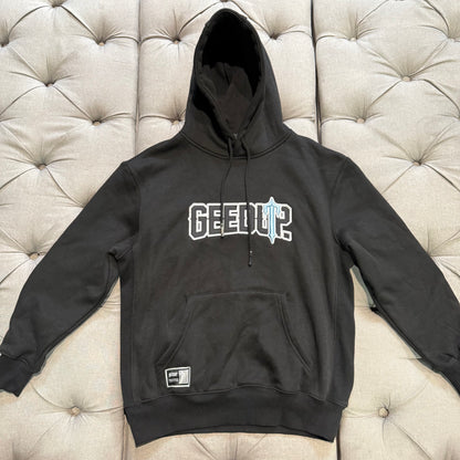 Geedup x Trapstar PFK x Irongate Hoodie 'Black Blue' (Second hand)