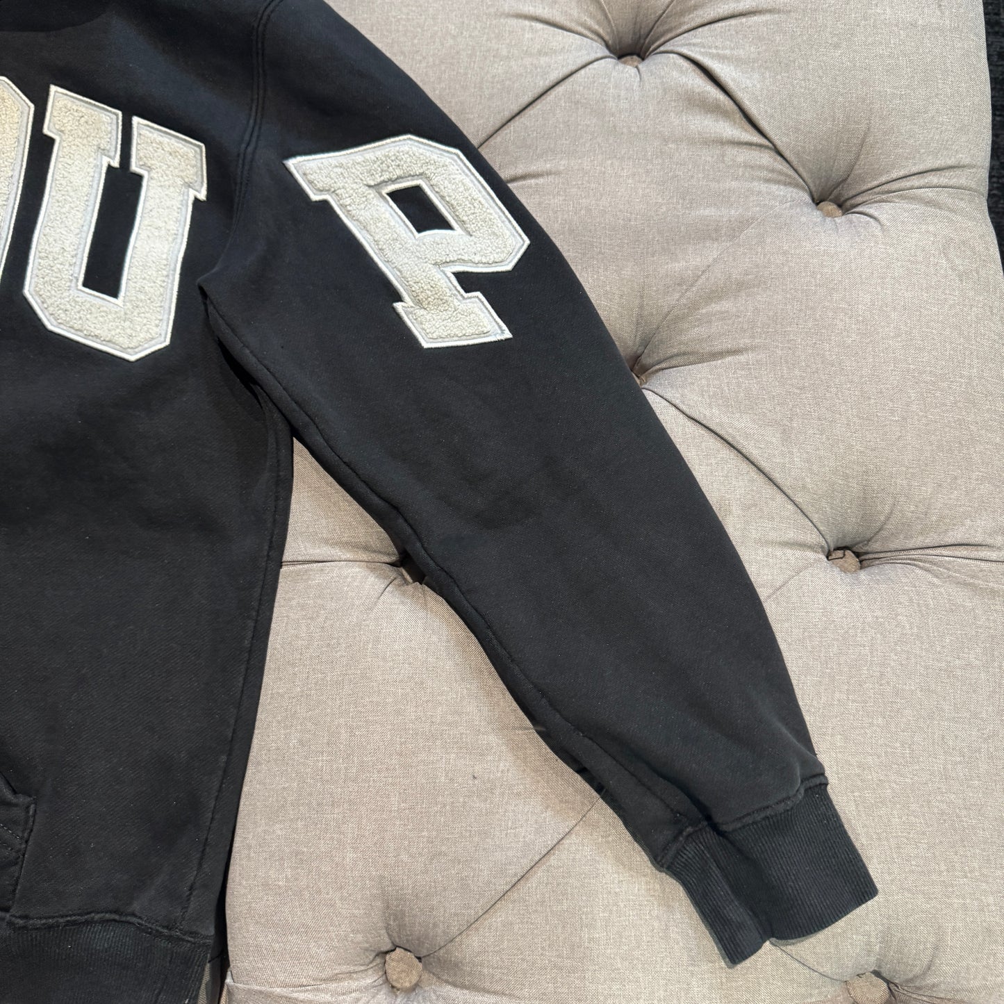 Geedup Team Logo Hoodie 'Black Grey' (Second hand)