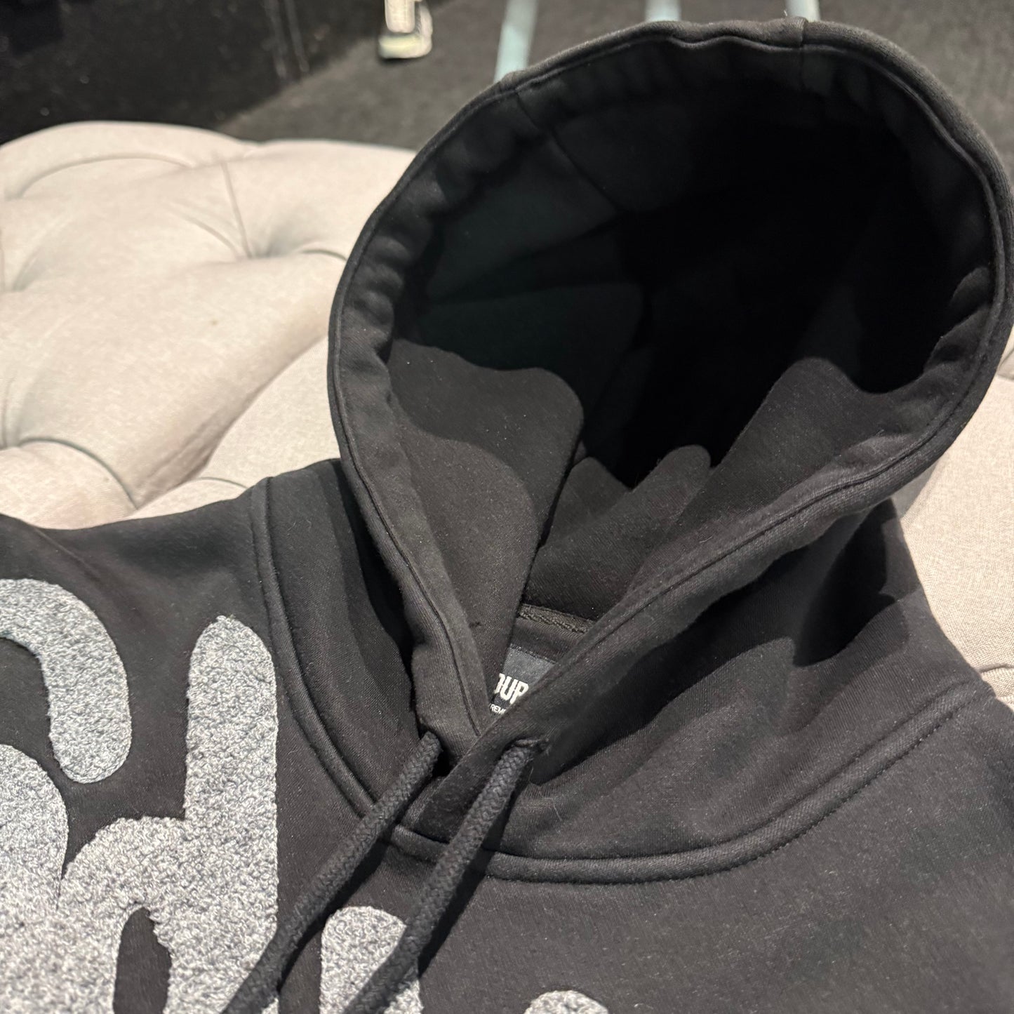 Geedup Handstyle Hoodie 'Grey Black' (Second hand)