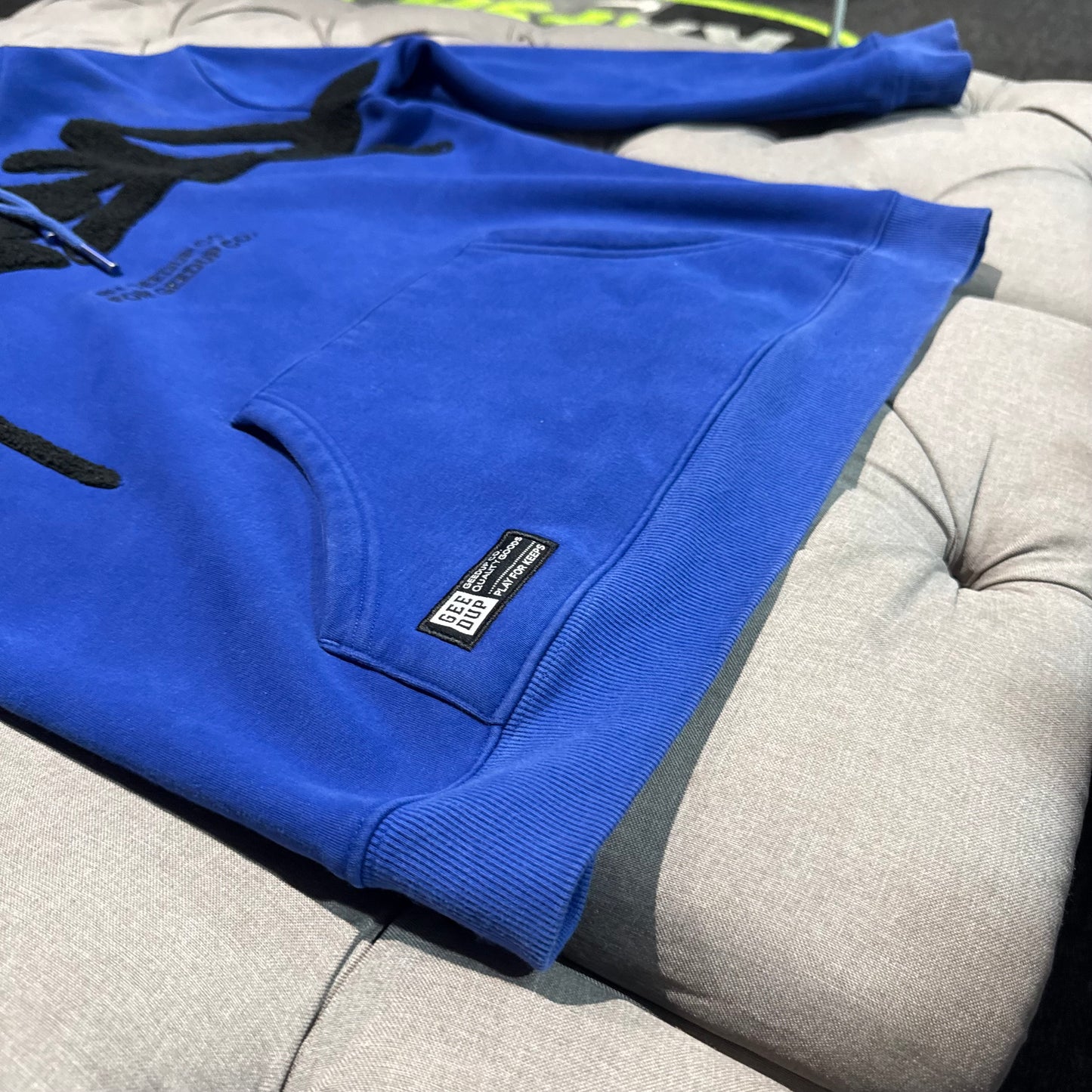 Geedup Handstyle Hoodie 'Blue Black' (Second hand)