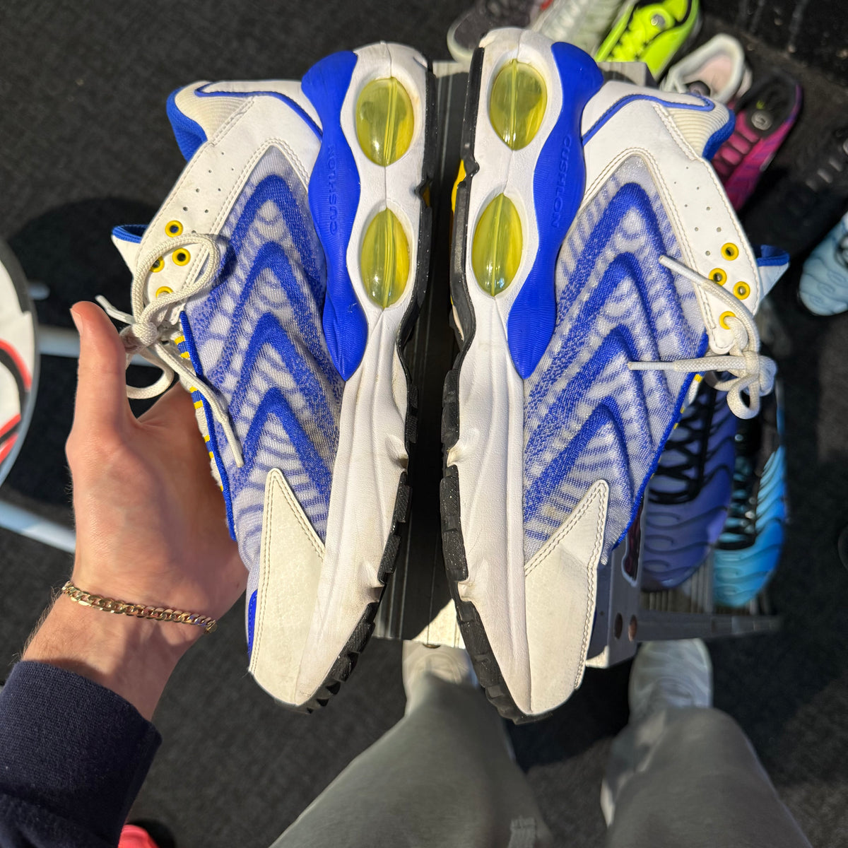 Nike Air Max TW 'White Racer Blue Yellow' (Second hand)