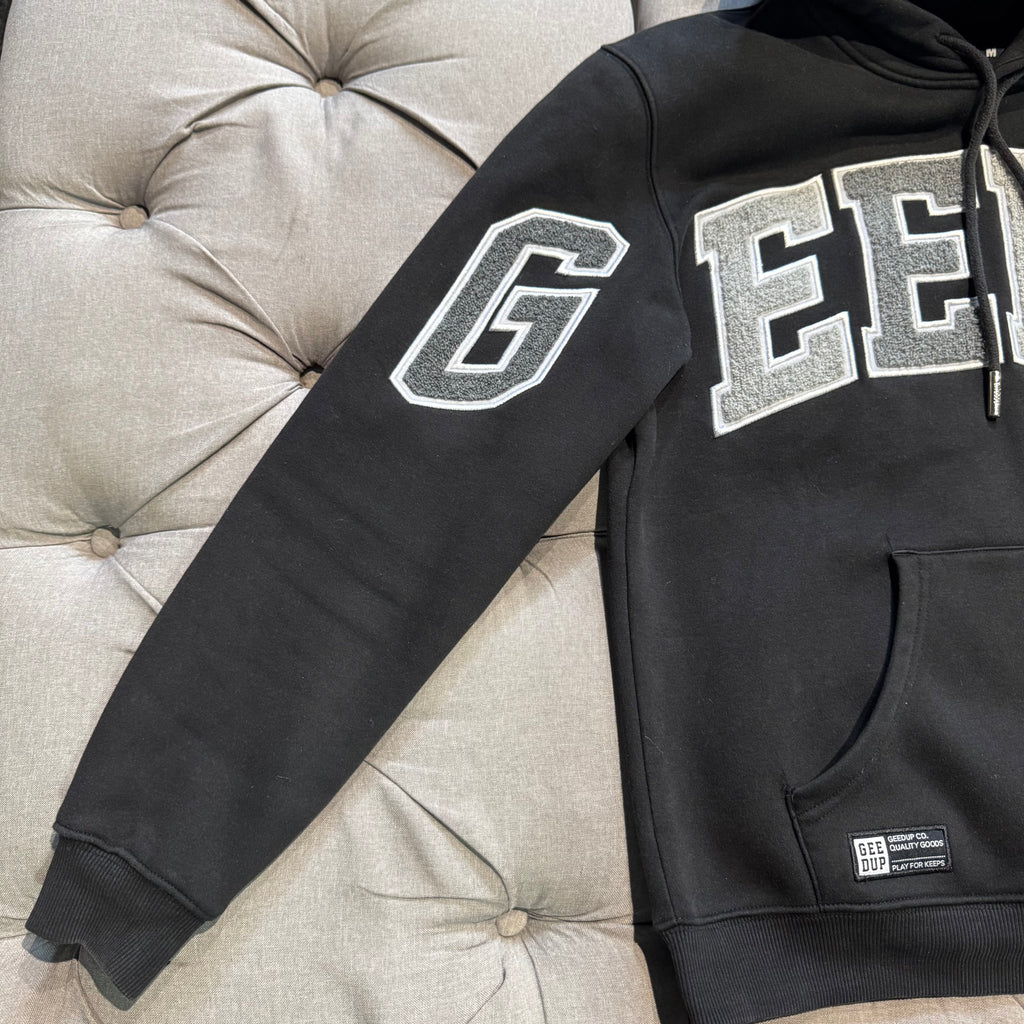 Geedup Team Logo Hoodie 'Black Monochrome' (Second hand)
