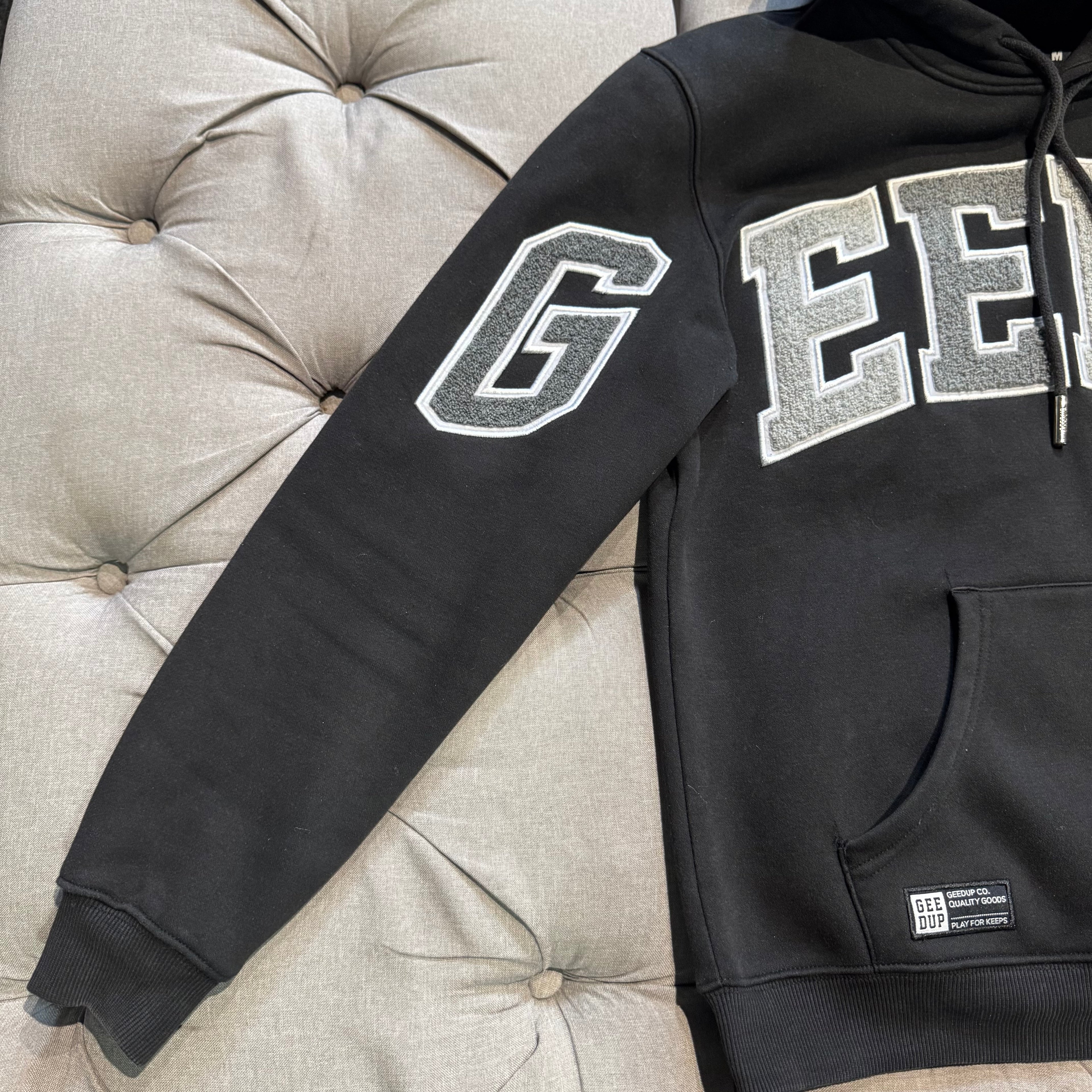 Geedup Team Logo Hoodie 'Black Monochrome' (Second hand)