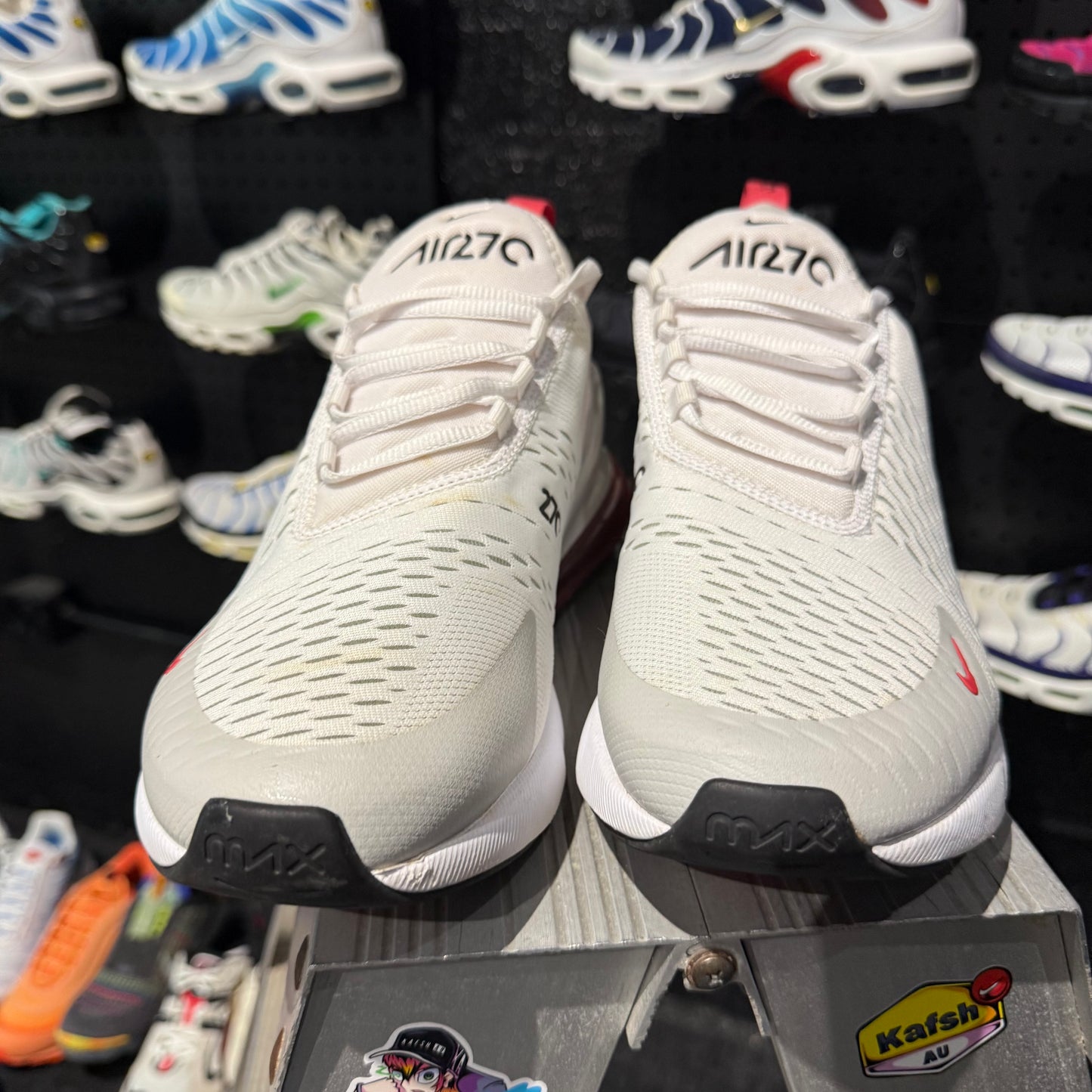 Nike Air Max 270 'White Light Fusion Red' (Second hand)