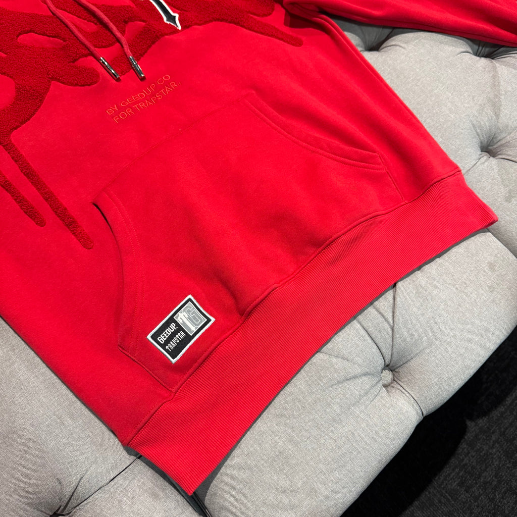 Geedup Trapstar x Handstyle x Irongate T Hoodie 'Red' (Second hand)