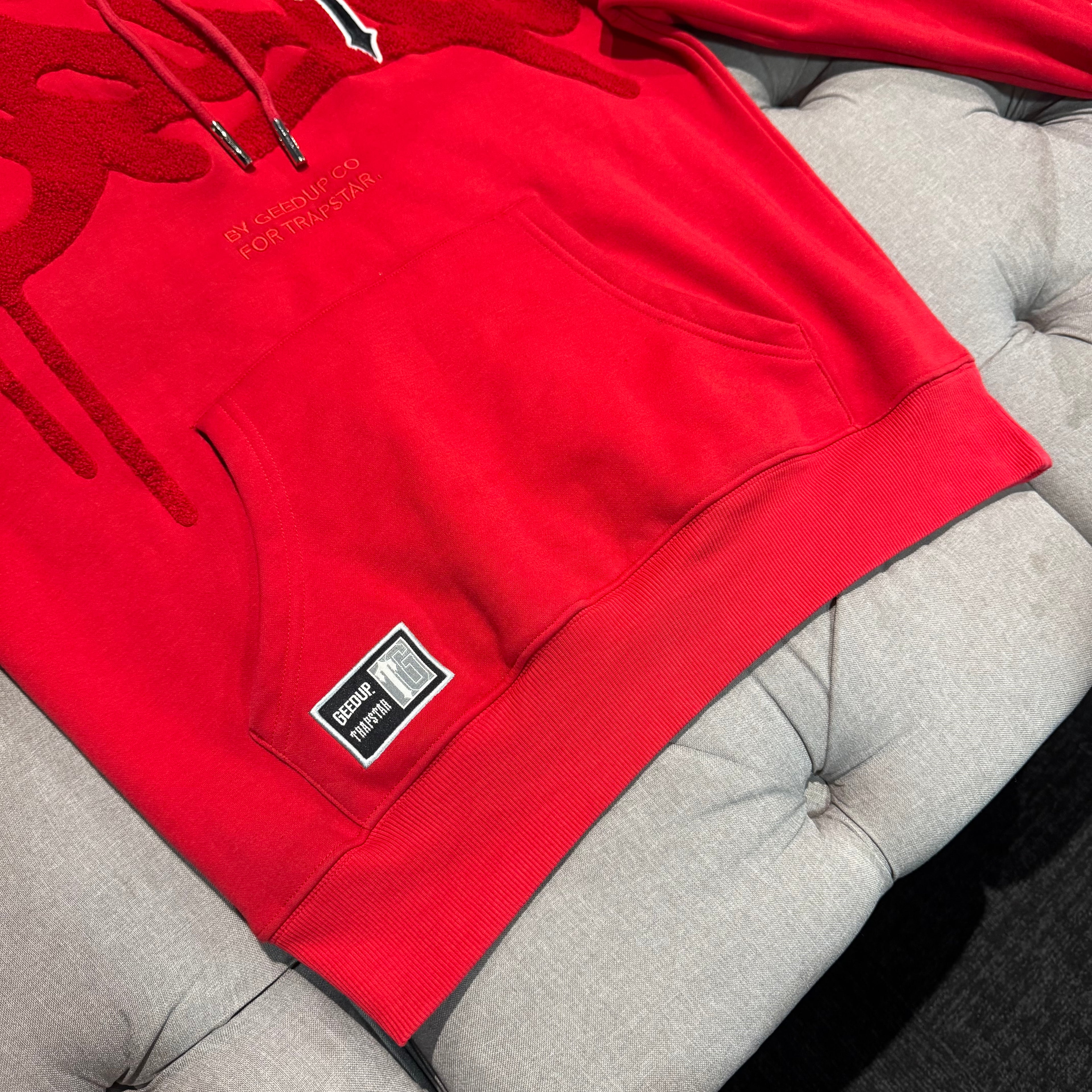 Geedup Trapstar x Handstyle x Irongate T Hoodie 'Red' (Second hand)