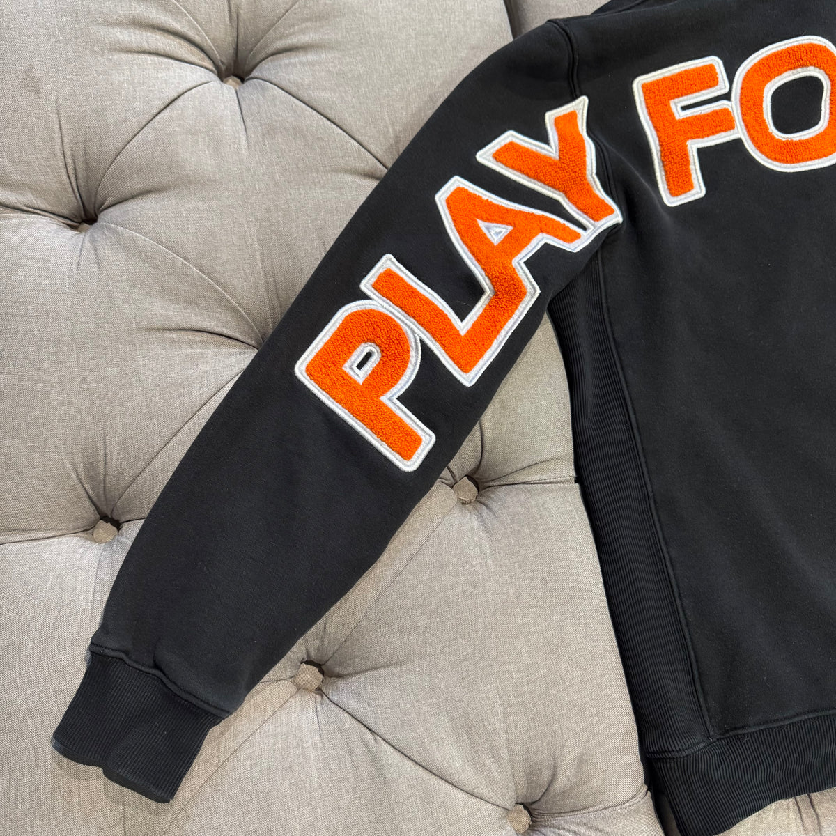 Geedup Play For Keeps Hoodie 'Black Orange' (Second hand)