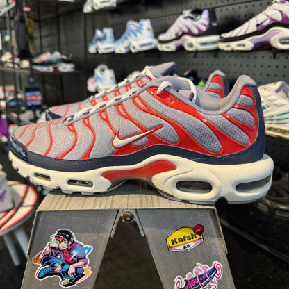 Nike Air Max Plus TN 'Cement Grey Red White' (Brand New)