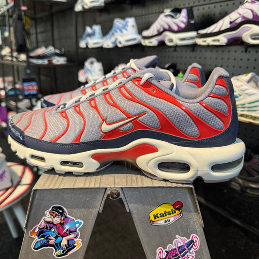 Nike Air Max Plus TN 'Cement Grey Red White' (Brand New)