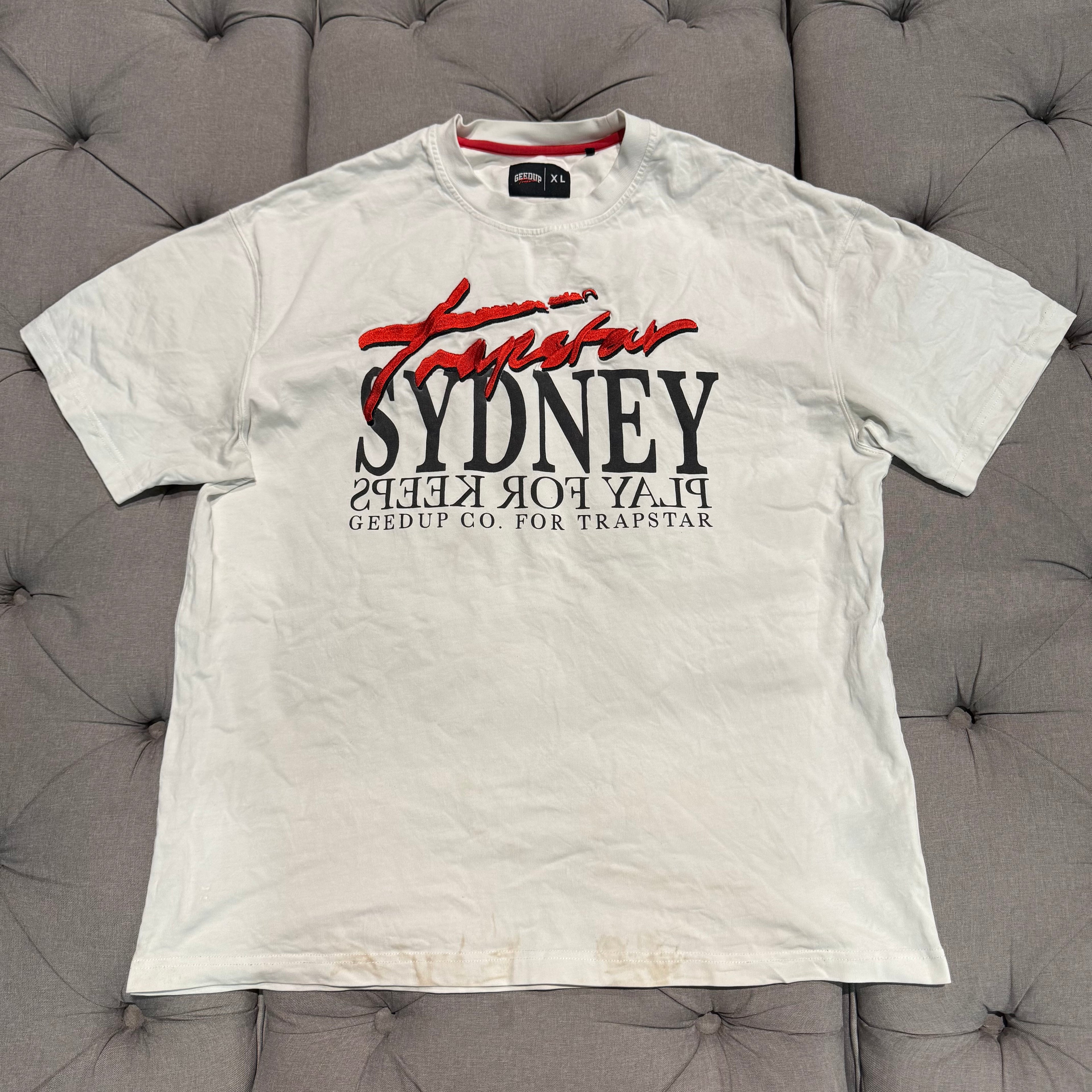 Geedup x Trapstar Secret T-Shirt 'White' (Second hand)