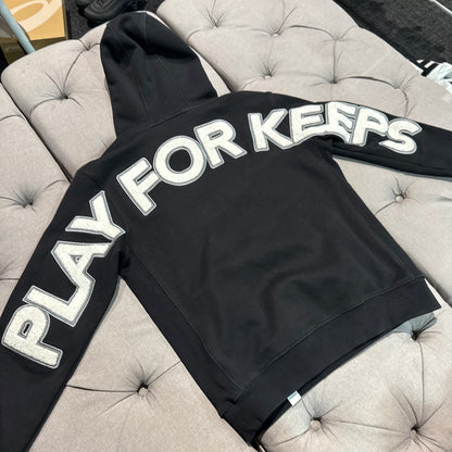 Geedup Play For Keeps Hoodie 'Black White' (Second hand)