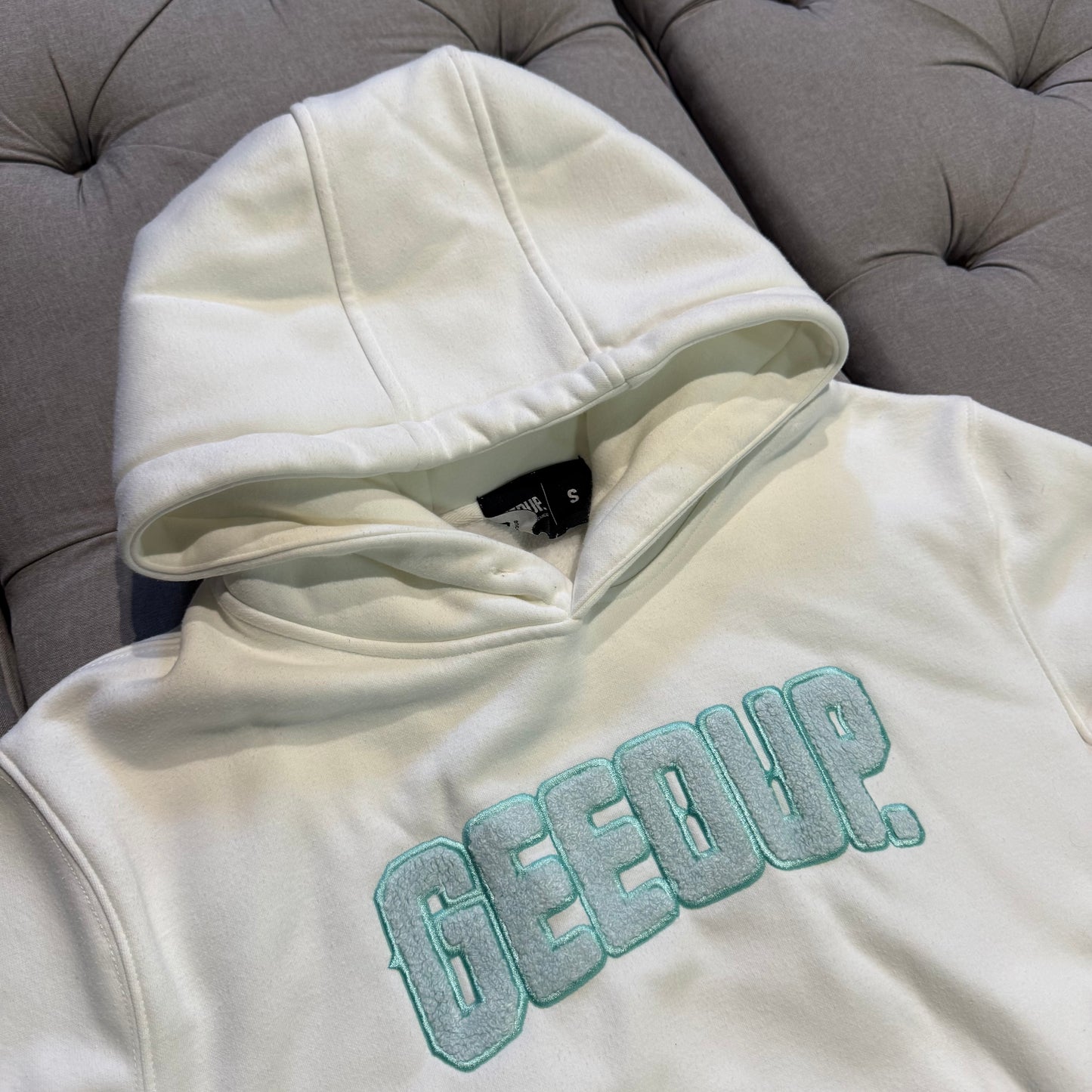 Geedup Play For Keeps Hoodie 'Bone Teal' (Second hand)