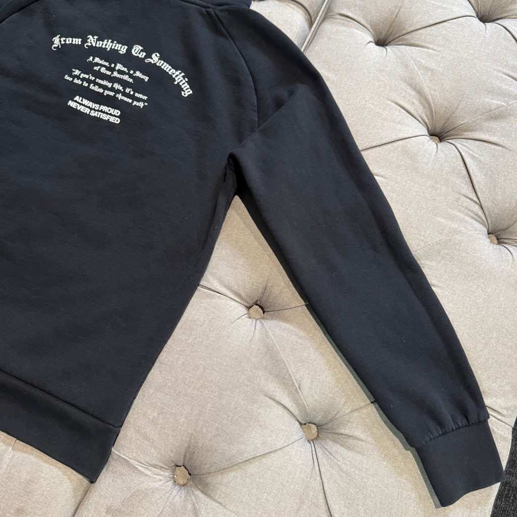 Hoodrich Hood Logo Hoodie 'Black Blue' (Second hand)