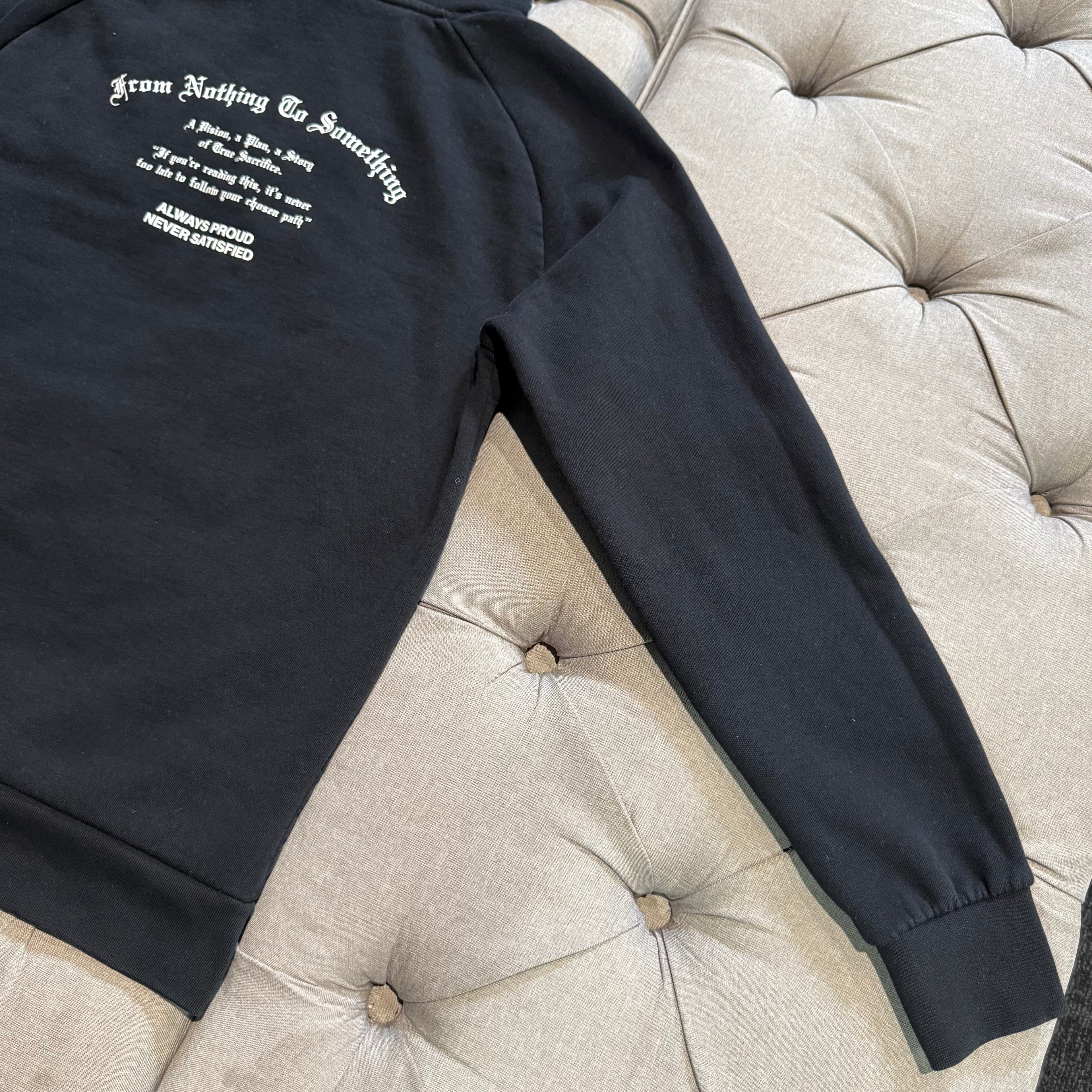 Hoodrich Hood Logo Hoodie 'Black Blue' (Second hand)